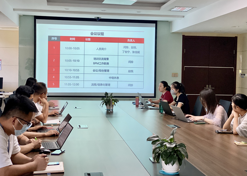 OD电竞微电召开首期BPM专项培训交流会